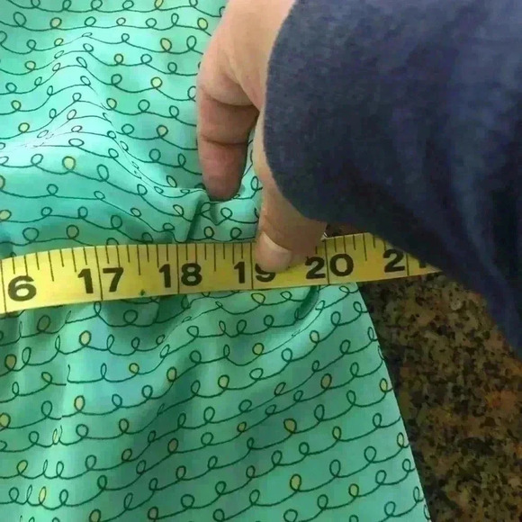 Forever 21 Light Teal? Mint? Sleeveless Front Tie Dress Women L - Picture 9 of 15